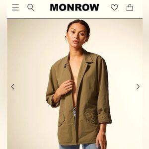Women’s Monrow vintage shirt coat size S
